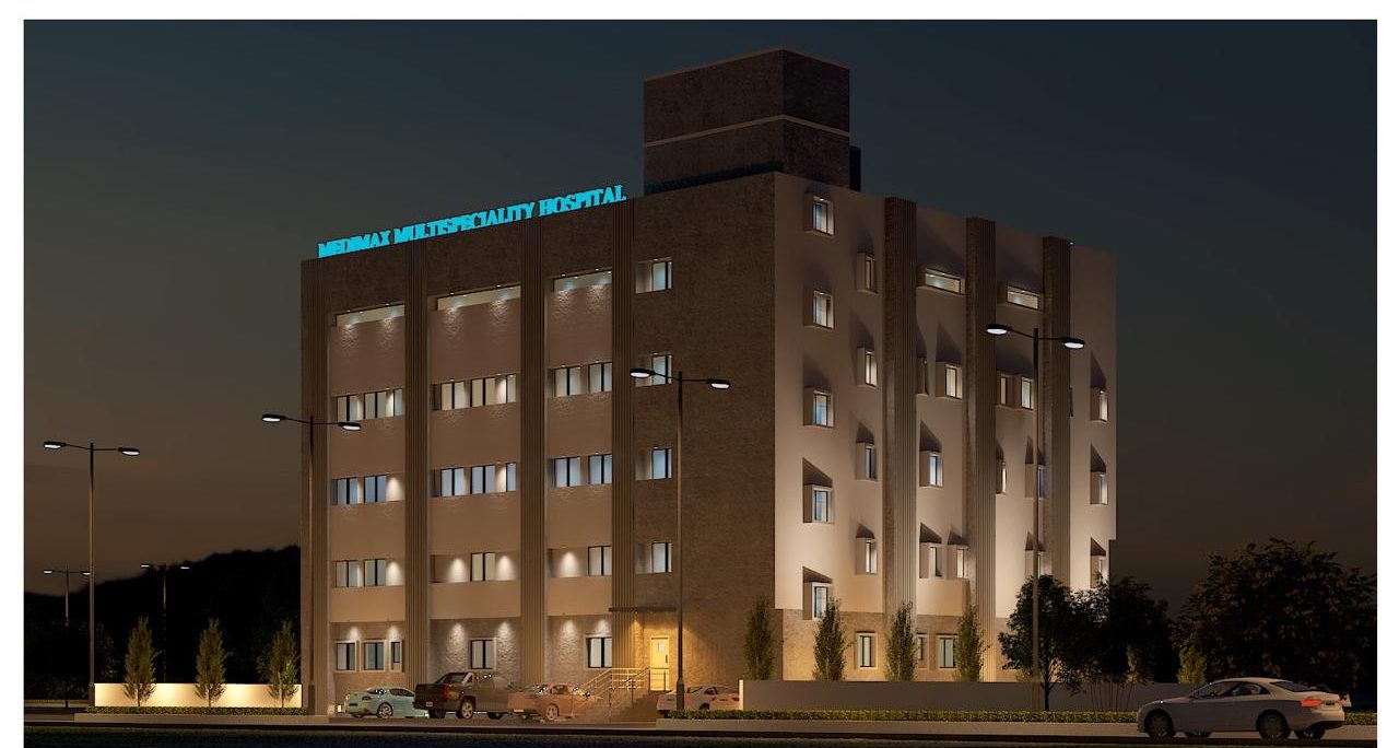 Medimax Hospital — night view